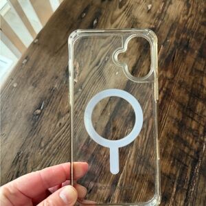iPhone 16 Plus Transparent MagSafe Case with Loops
